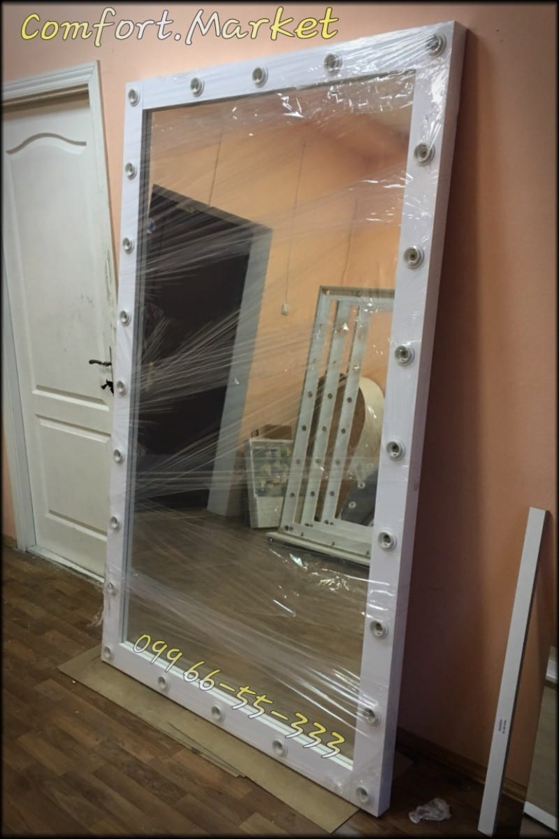 Large full-length mirror with LED backlight Купить в Киеве большое настенное зеркало для дома, салона красоты, магазина