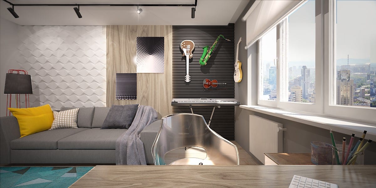 Musical Modern by Top Studio Design - Comfort Market Автор: Top Design StudioУютная сталинка S = 70 м.кв.Киев, 2016 , фото, мебель Comfort Market
